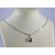 COLLAR ORO BLANCO Y CIRCONITA