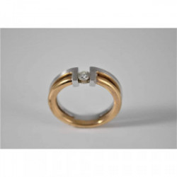 ANILLO BICOLOR ORO 18kt