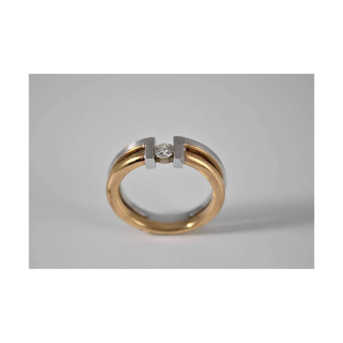 ANILLO BICOLOR ORO 18kt