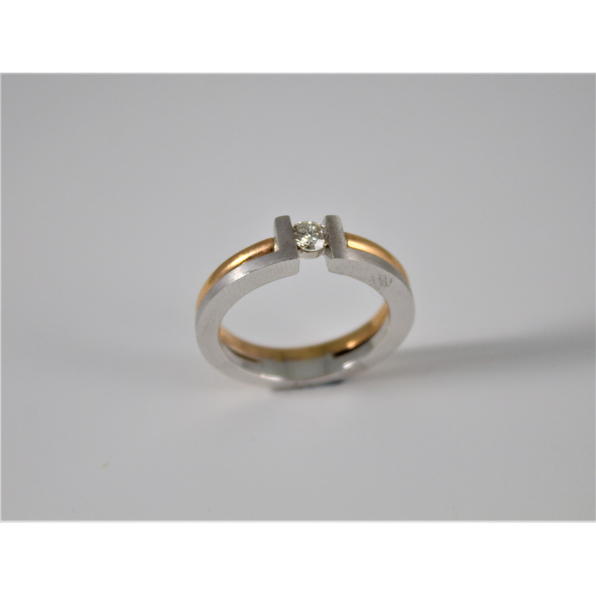 ANILLO BICOLOR ORO 18kt