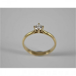 SOLITARIO ORO AMARILLO 18KT Y DIAMANTE