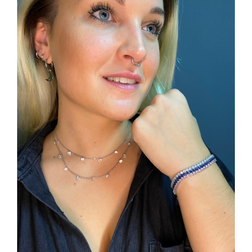 PULSERA RIVIERE ACERO