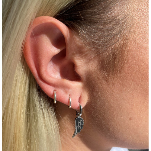 PENDIENTES ARO ACERO 12MM