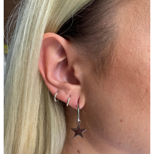 PENDIENTES ARO ACERO 19MM