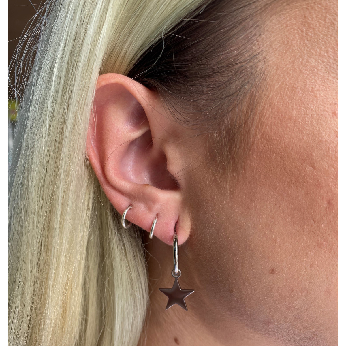 PENDIENTES ARO ACERO 19MM
