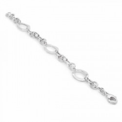 PULSERA CIRCLE DE PLATA LINE ARGENT