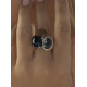 Anillos con piedras diseño triple cuarzo adamantino