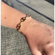 PULSERA ORO COMBINADO 18KT