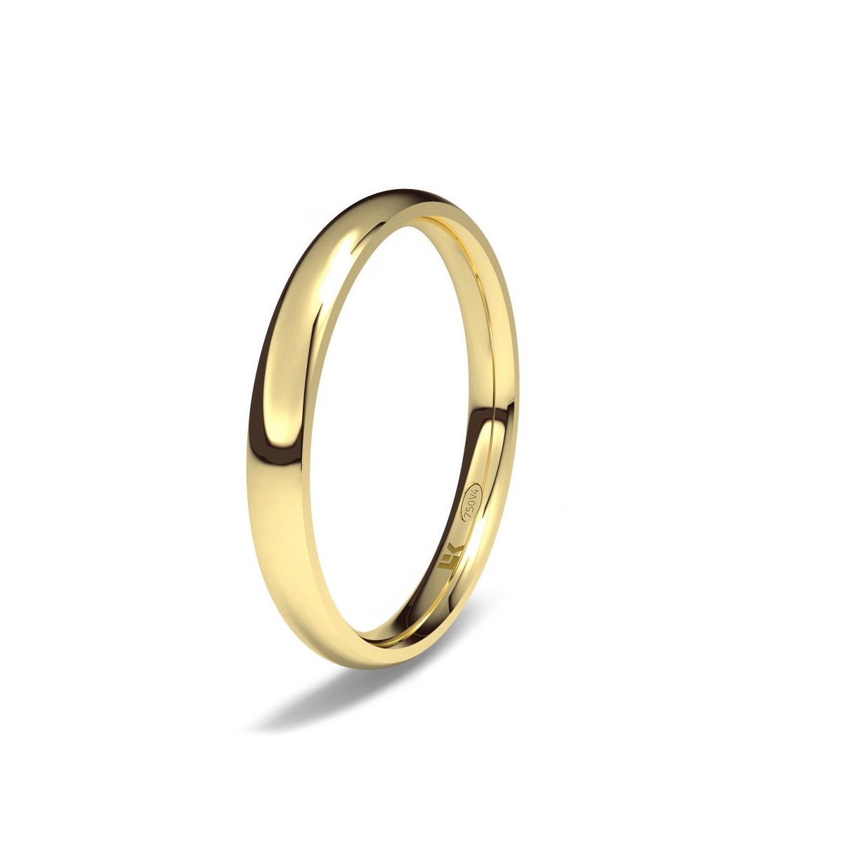 Alianza de oro amarillo almendrada Zero