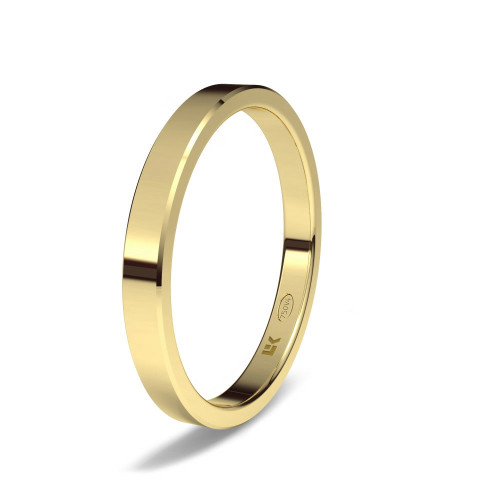 Alianza de oro amarillo recta Zero