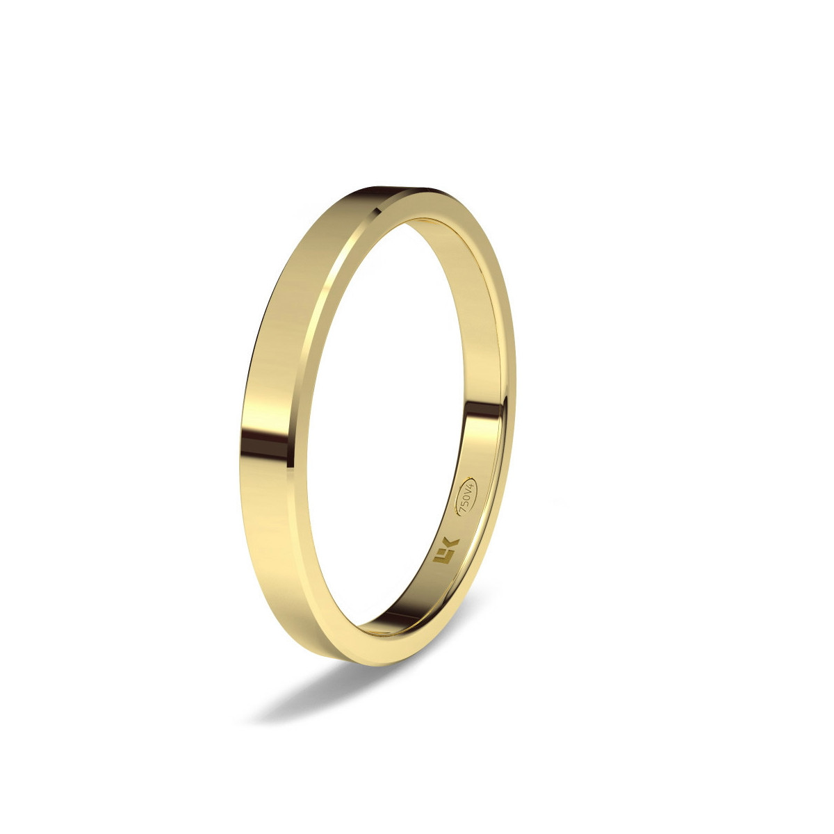Alianza de oro amarillo recta Zero
