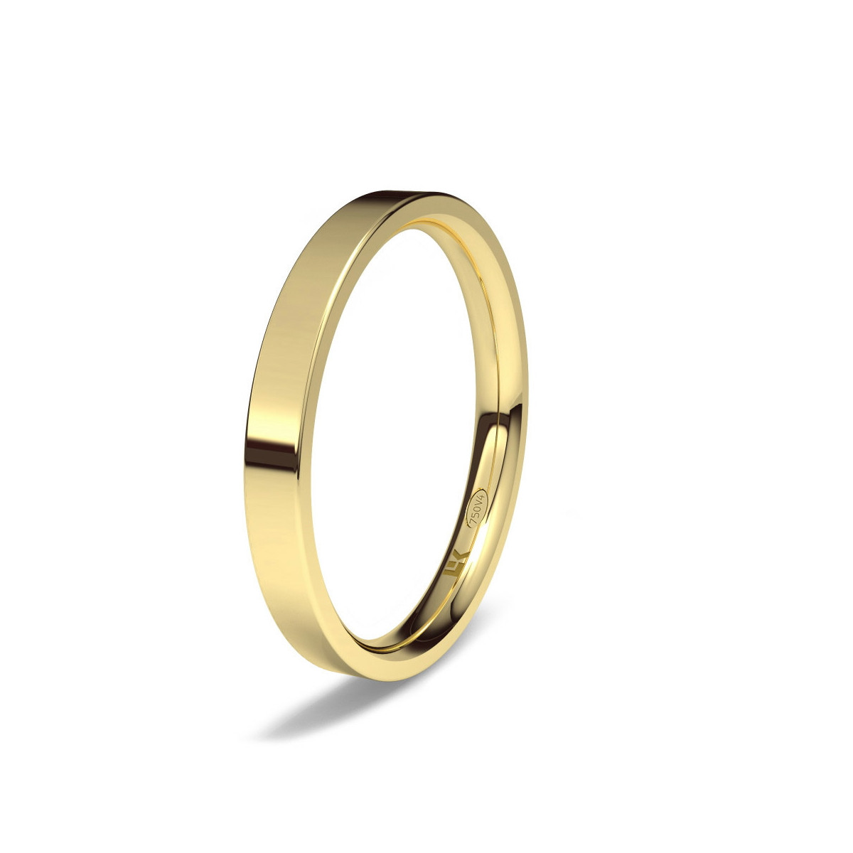 Alianza de oro amarillo Forma D confort