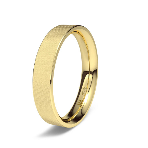 Alianza de oro amarillo Forma D confort