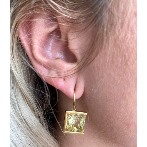 PENDIENTES ORO PERIDOTO