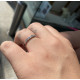 Anillo oro blanco 18kt y circonitas