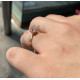 Anillo de oro amarillo 18kt y circonita