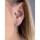 Pendientes Lágrima bicolor Oro 18kt