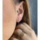 Pendientes Lágrima bicolor Oro 18kt