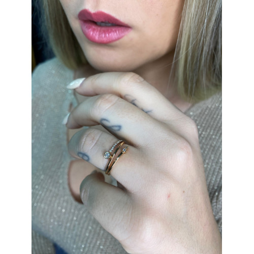 Anillo Oro Rosa 18kt Diseño Exclusivo
