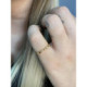 Anillo Oro Amarillo 5 diamantes.