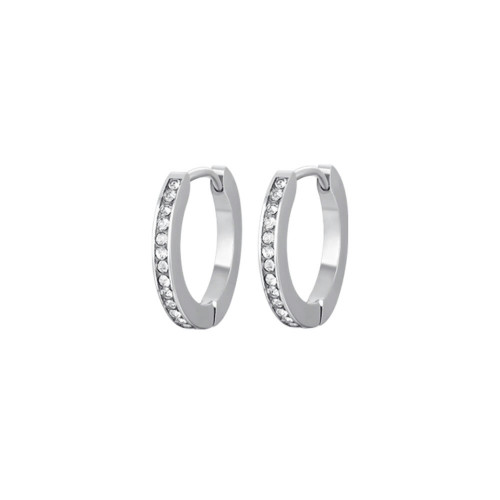 Pendientes Acero y Circonitas