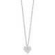 COLLAR DE ACERO CORAZÓN Y CIRCONITAS BLANCAS