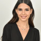 COLLAR DE ACERO CON ESTRELLA Y CRISTALES BLANCOS