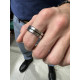Anillo Acero Line Black