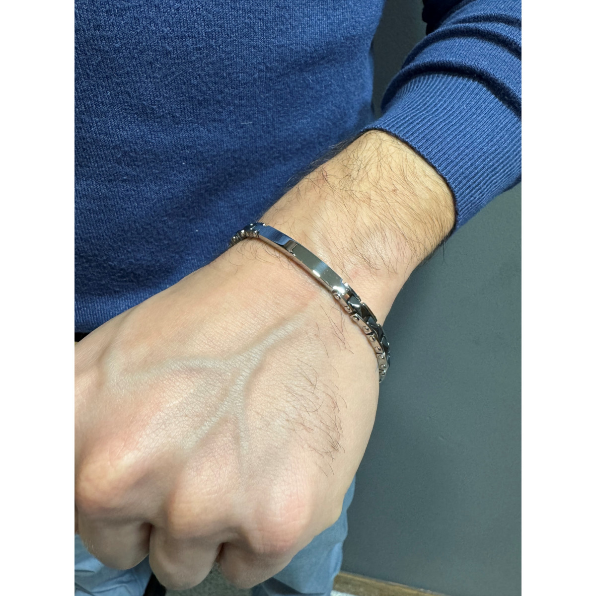 Pulsera de Acero con Placa