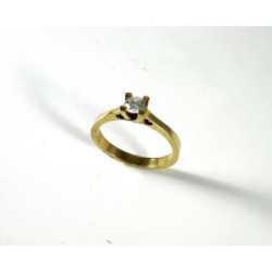 SOLITARIO CORAZONES ORO AMARILLO 18KT