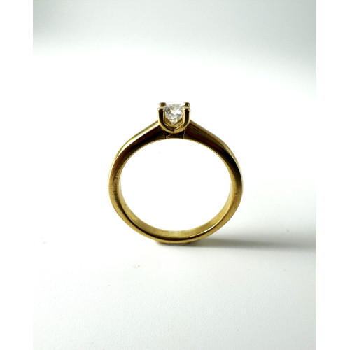 SOLITARIO ORO AMARILLO 18KT CLASSIC
