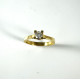 SOLITARIO CORAZONES ORO AMARILLO 18KT