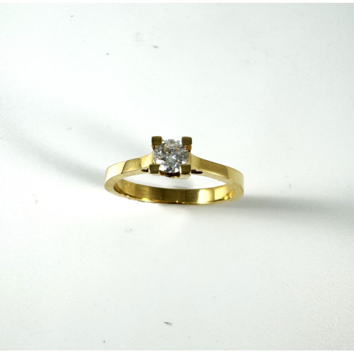 SOLITARIO CORAZONES ORO AMARILLO 18KT