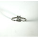 ANILLO ORO BLANCO 18kt Y DIAMANTE