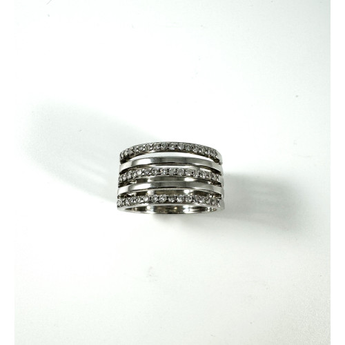 ANILLO ORO BLANCO DIAMANTE 18kt