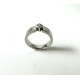 Anillo De Oro Blanco 18kt y Diamante Princesa