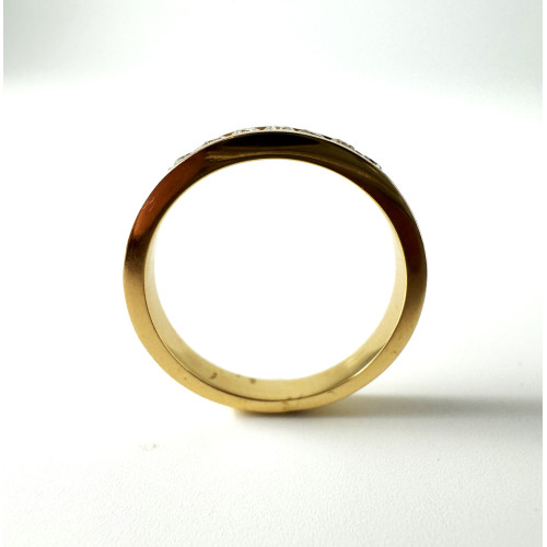 MEDIA ALIANZA 7 DIAMANTES ORO AMARILLO 18KT