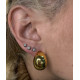 Pendientes Gota Chapados Oro Anchos