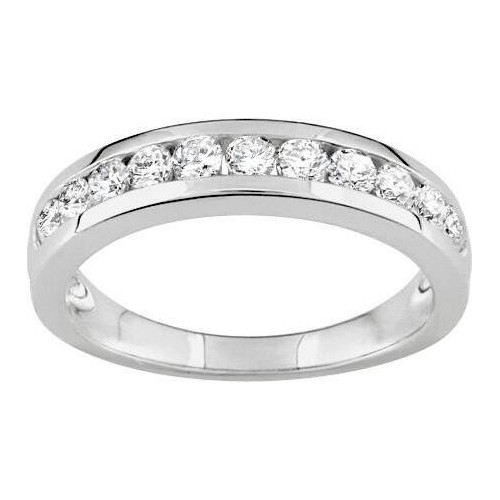 Anillo media alianza plata