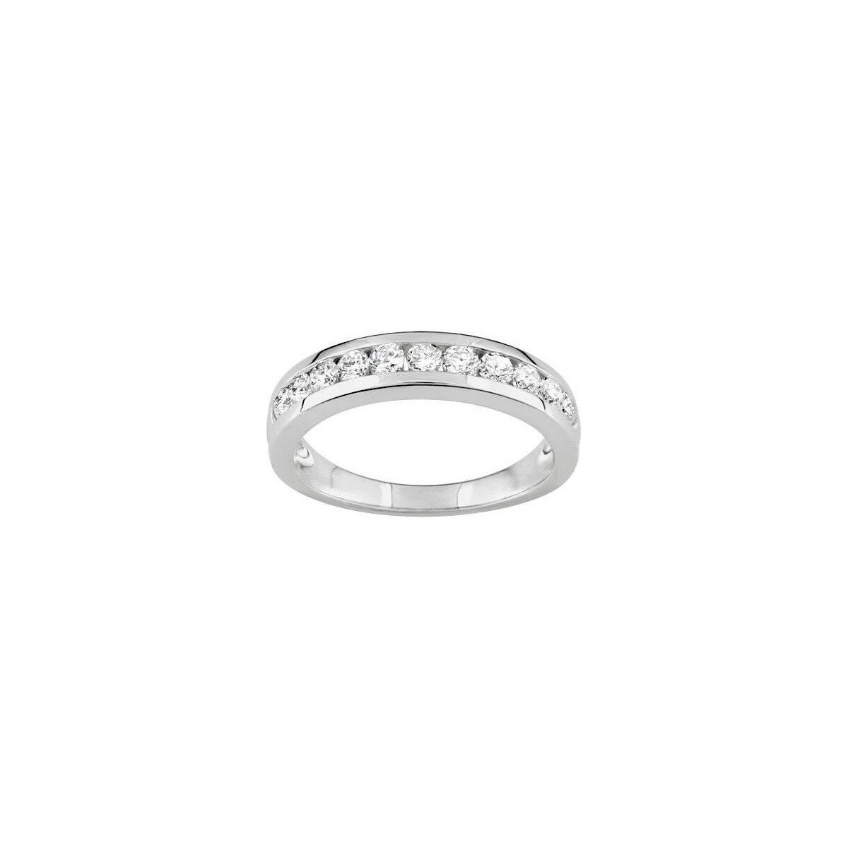 Anillo media alianza plata