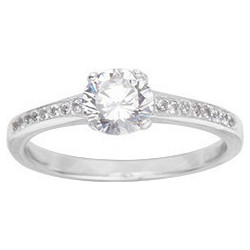 Anillo Plata y circonitas