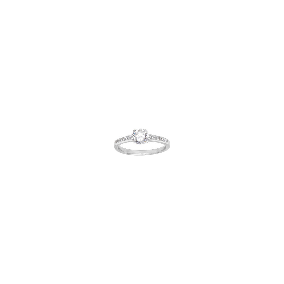 Anillo Plata y circonitas