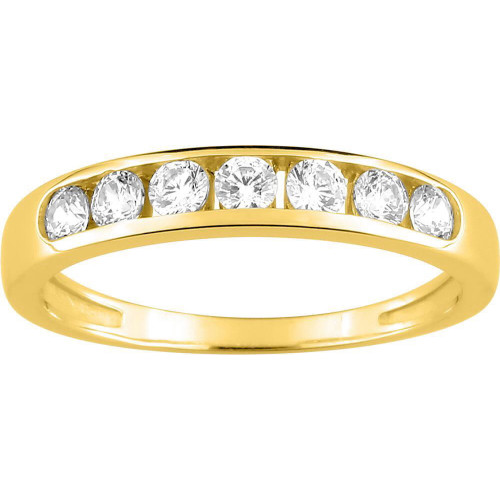 Anillo Oro Amarillo 18kt y circonitas