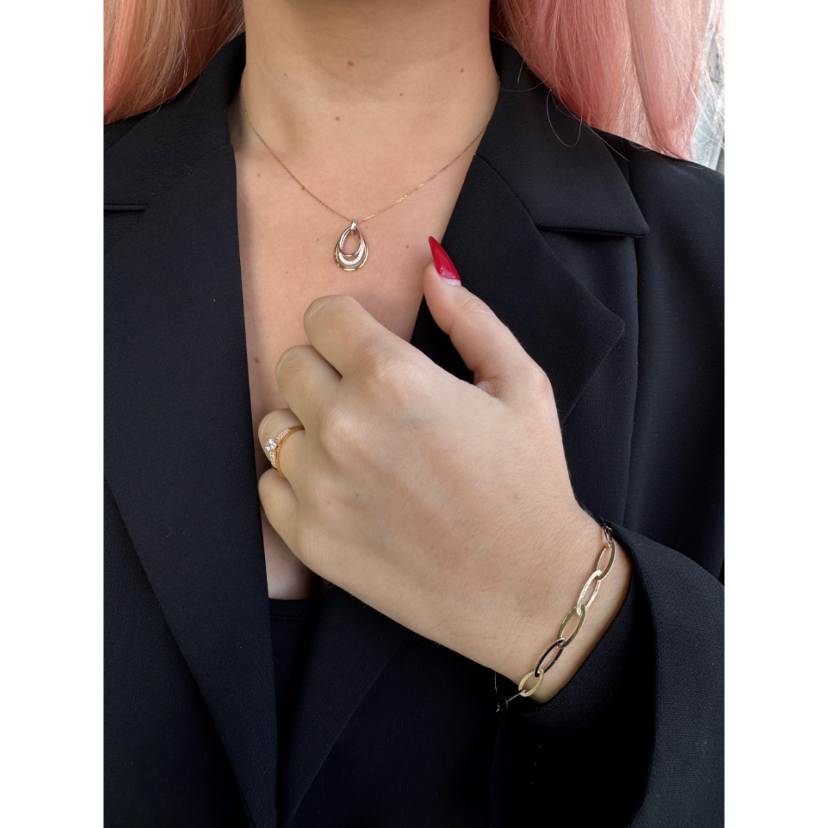Pulsera Oro Combinado