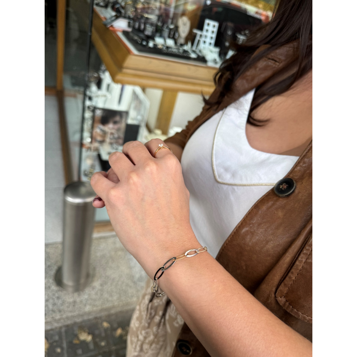 Pulsera Oro Combinado