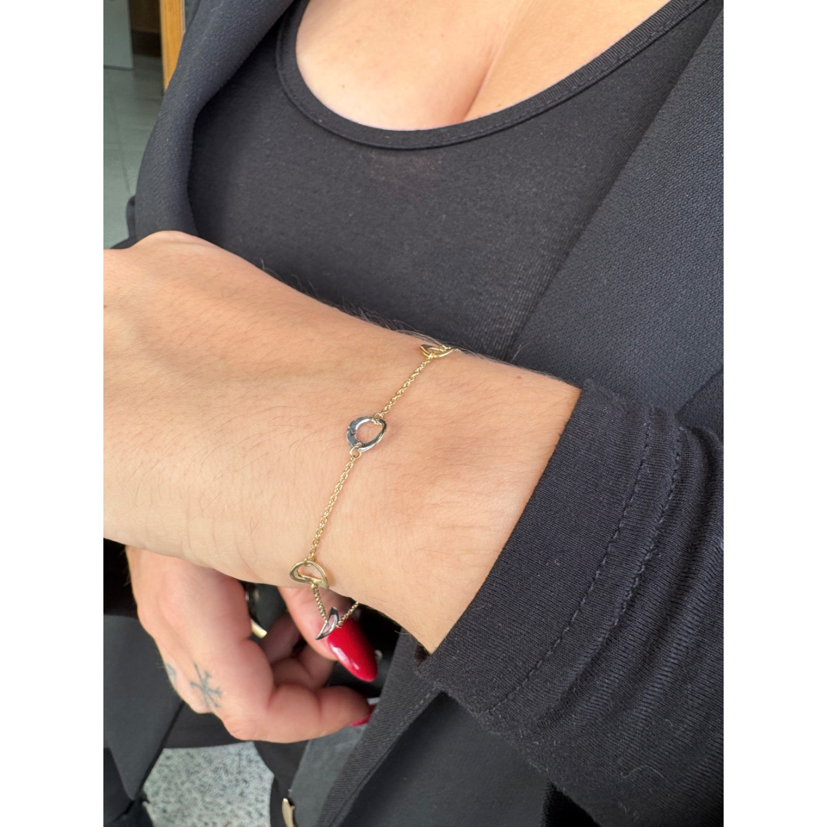 Pulsera Oro Combinado 18kt