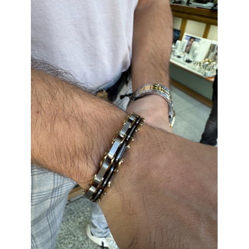 PULSERA MONTECARLO REVERSIBLE DORADA