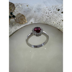 ROSETÓN OB RUBÍ Y DIAMANTES