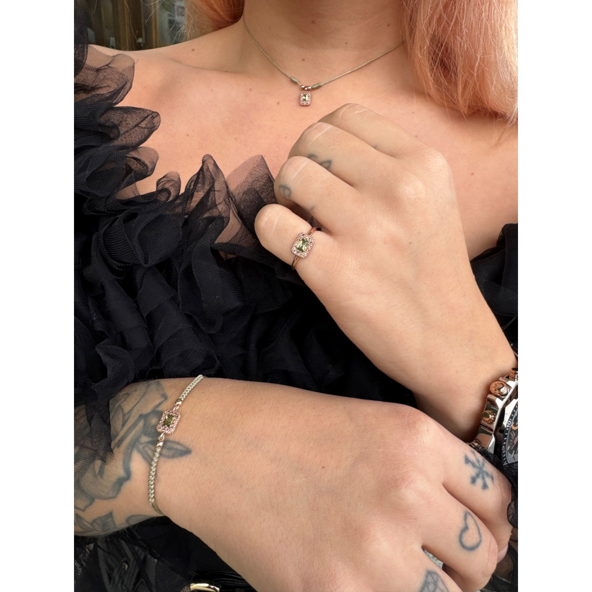 Pulsera Selene Esmeralda