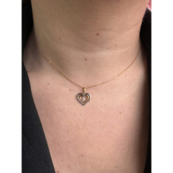 Collar Bicolor Oro Comibando y diamante